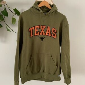 Russell Athletic Olive Green Texas Hoodie